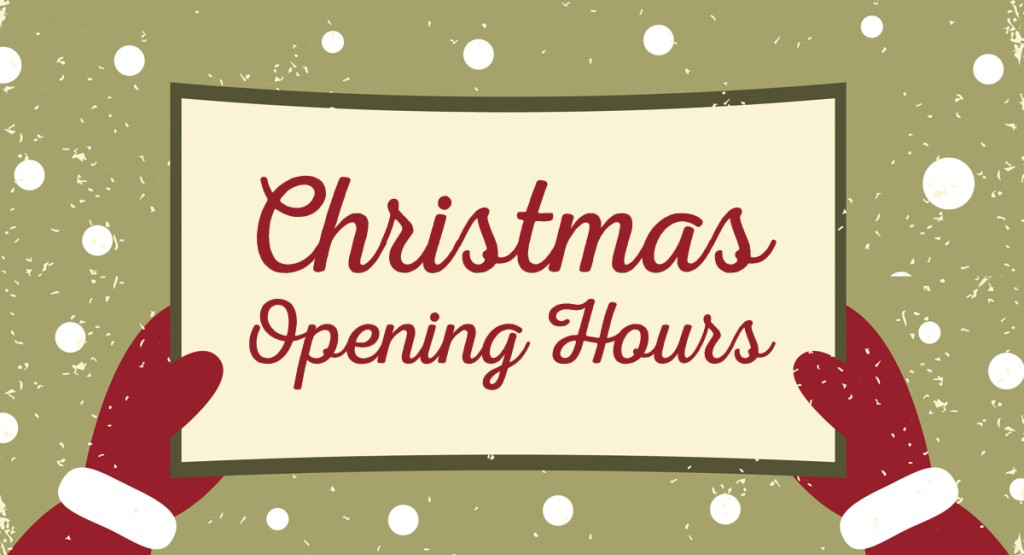 Christmas Opening Times 2019