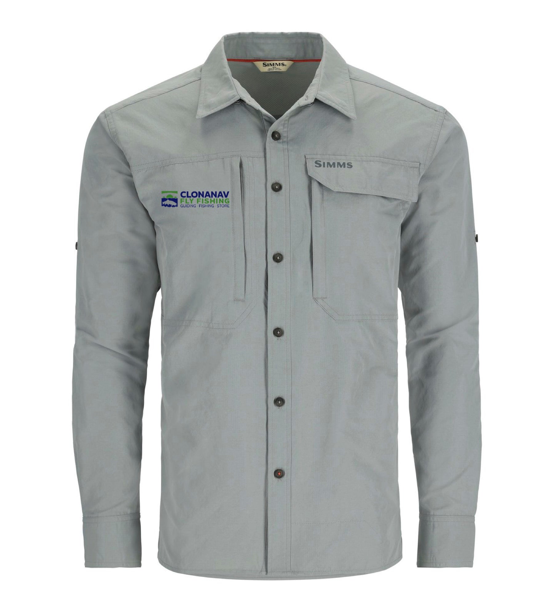 Simms Guide Shirt - Cinder with Clonanav Logo