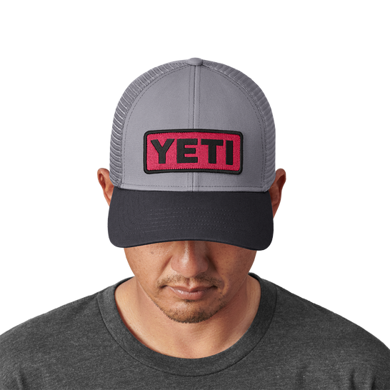 YETI LOGO BADGE LOW PROFILE TRUCKER HAT