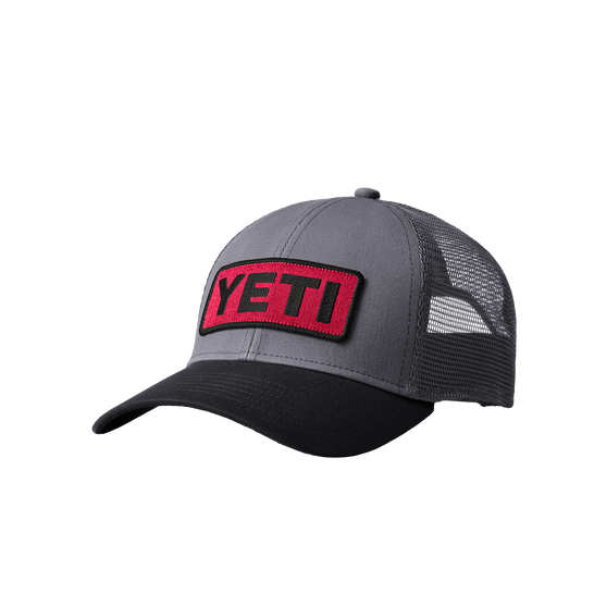 YETI LOGO BADGE LOW PROFILE TRUCKER HAT
