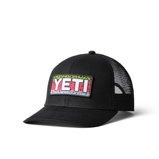 YETI RAINBOW TROUT LOGO BADGE TRUCKER HAT