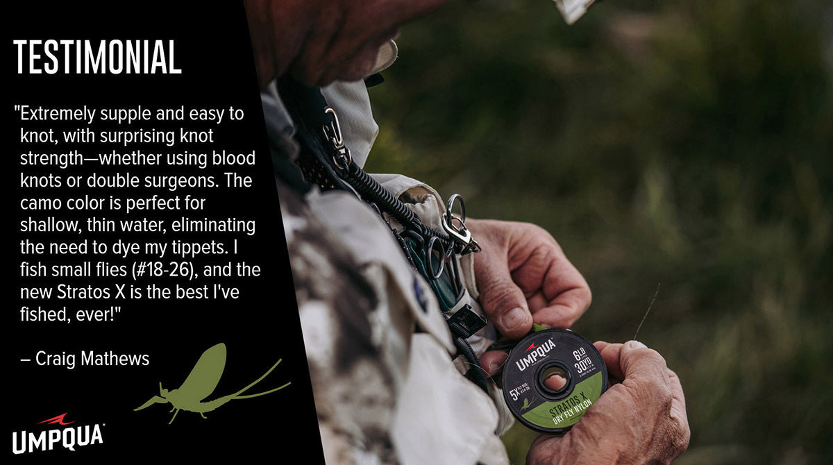 UMPQUA STRATOS X - DRY FLY TIPPETT