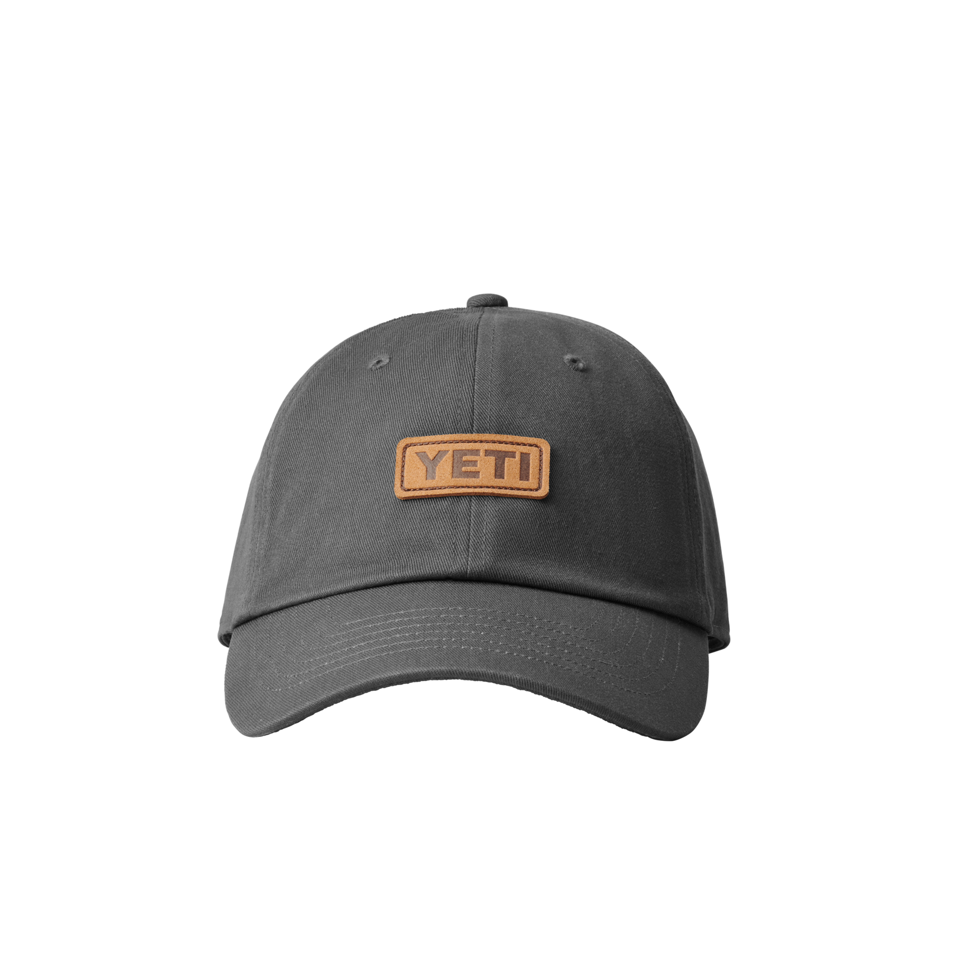 YETI LEATHER LOGO BADGE 6 PANEL SOFT CROWN HAT