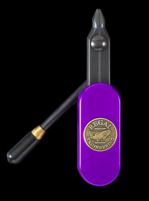 Regal Medallion Vice, Pitch Purple Stainless Jaws and Bronze Pocket Base